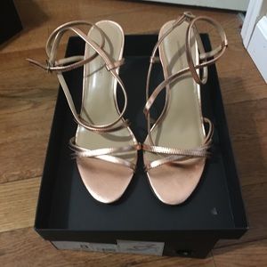 Banana Republic Rosegold Crossover Sandal